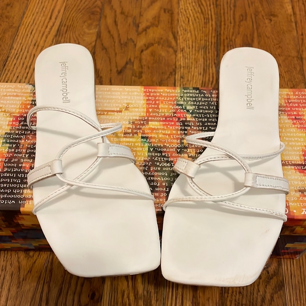 Jeffrey Campbell strappy squared toe sandal